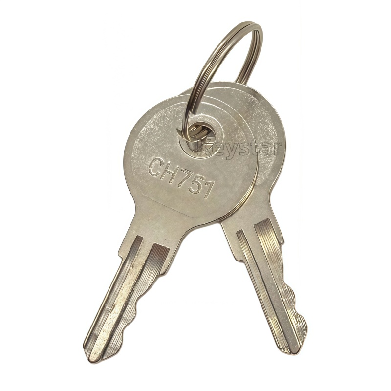 Heavy Equipment Keys Master Set - 5pcs CH751 Copper Key Blank Universal