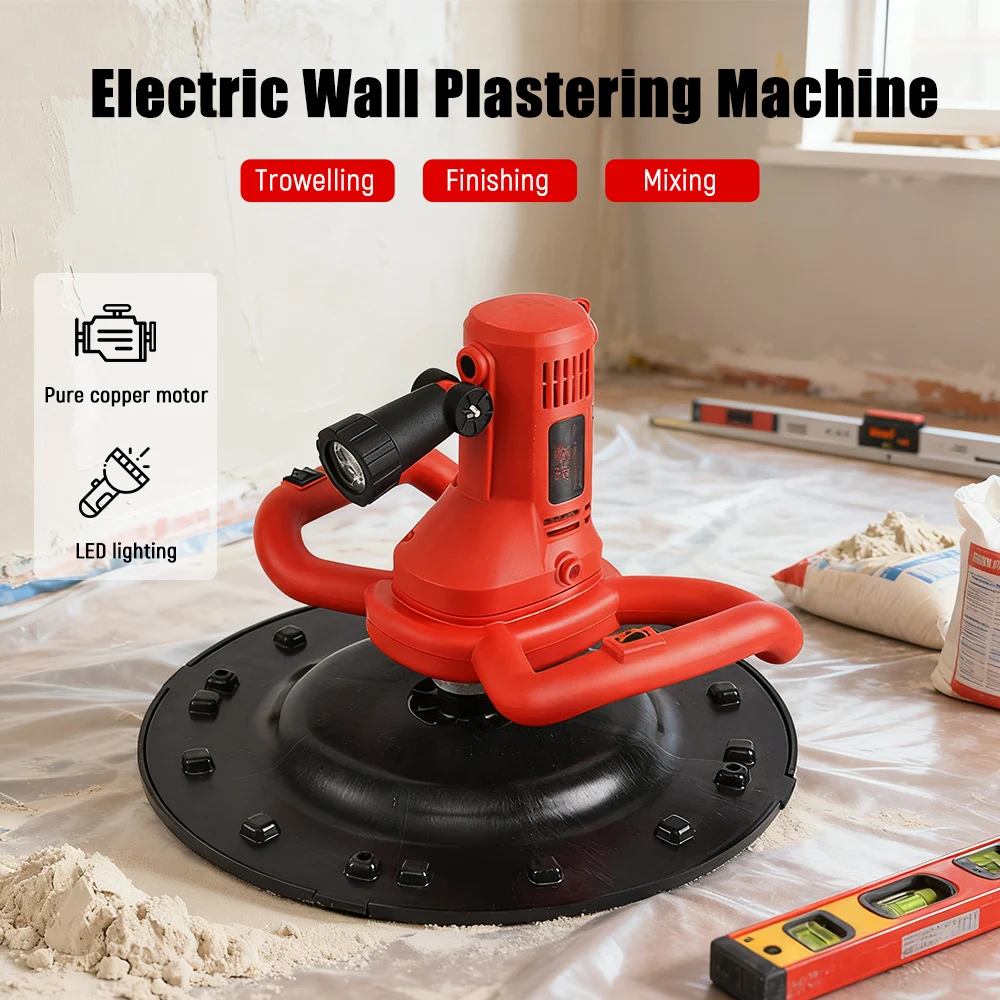 Power Trowel Concrete - High-Power Electric Wall Finishing Machine Plastering