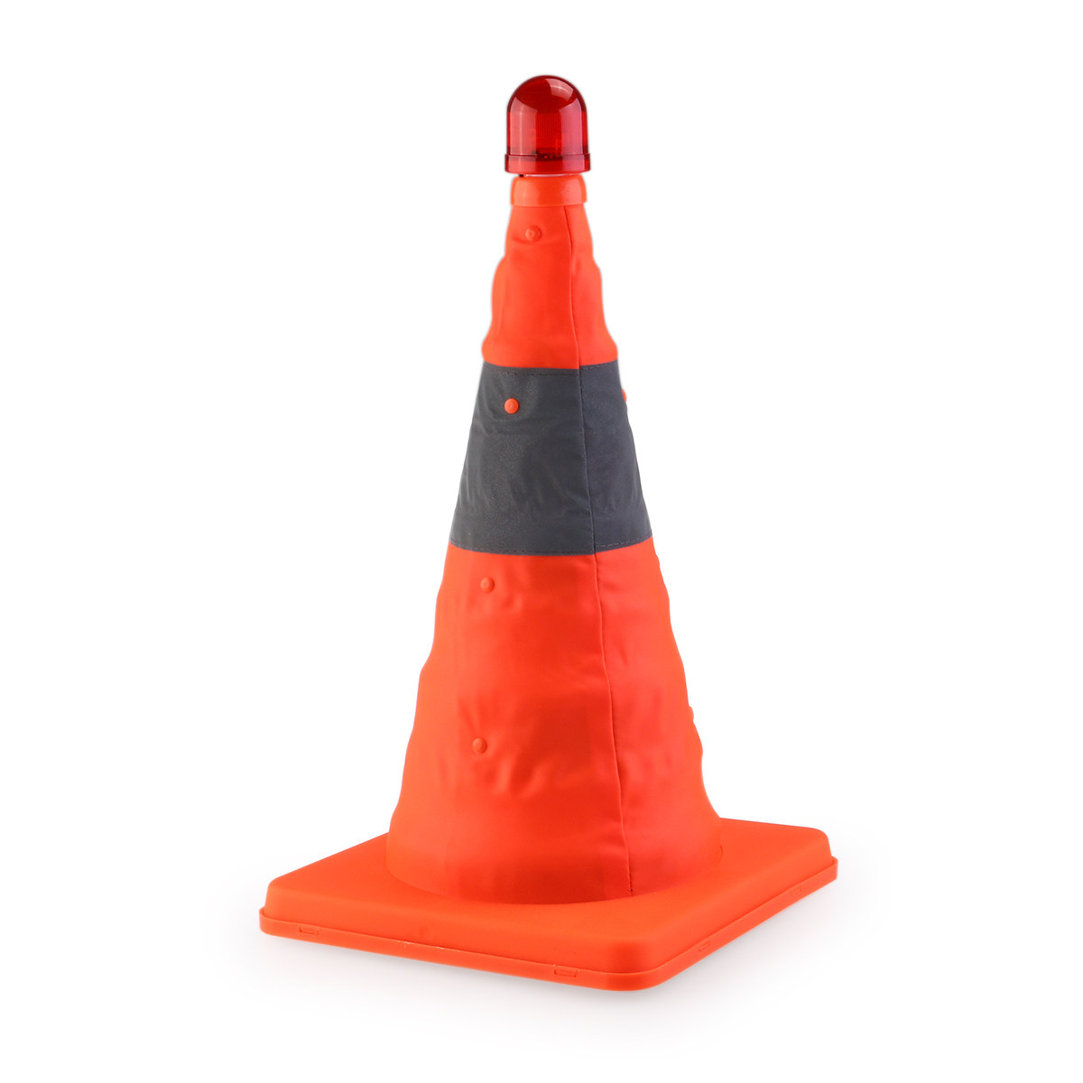 Road Traffic Cone - Collapsible Bright Red Reflective Traffic Safety