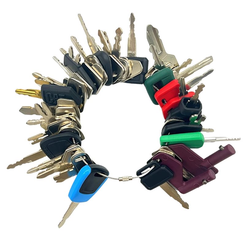New Shown-Ignition Key Set For - Heavy Equipment Keys Master Set recension och pris