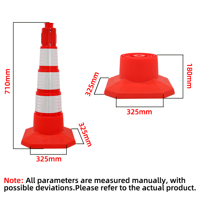 Foldable High Gloss Reflective - Road Traffic Cone recension och pris