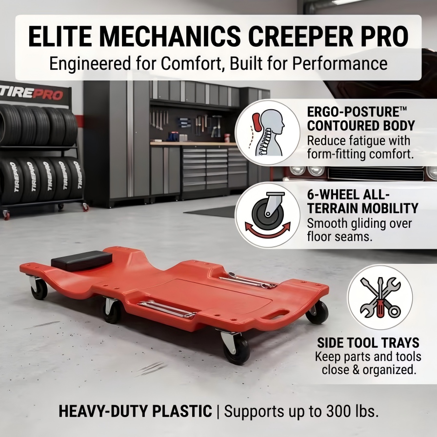 40'' 6-Wheel Heavy Duty Mechan - Heavy Equipment Repair recension och pris