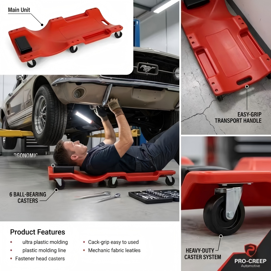 40'' 6-Wheel Heavy Duty Mechan - Heavy Equipment Repair recension och pris