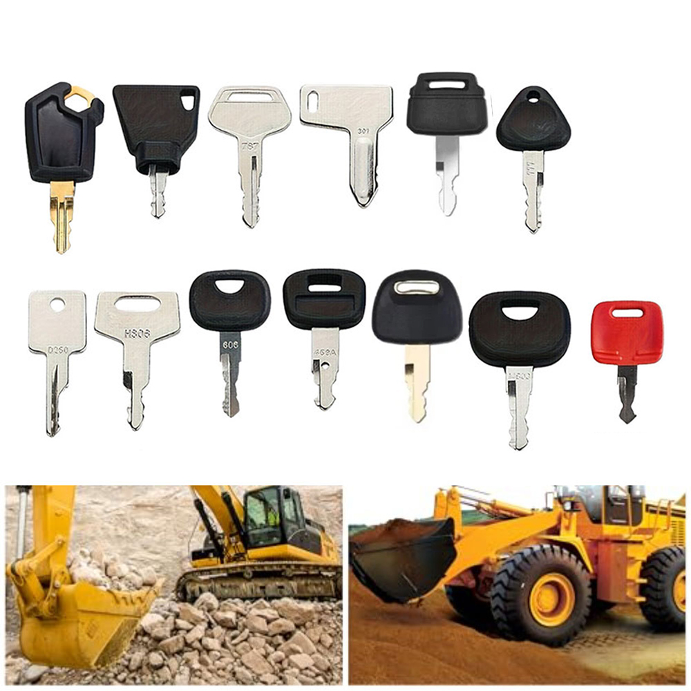 13PCS Construction Machinery I - Heavy Equipment Keys Master Set recension och pris