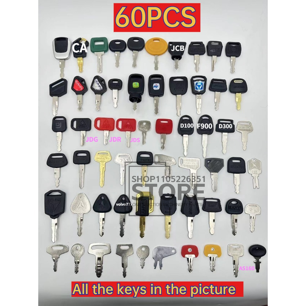 60/42/35/13/10PCS Master Ignit - Heavy Equipment Keys Master Set recension och pris